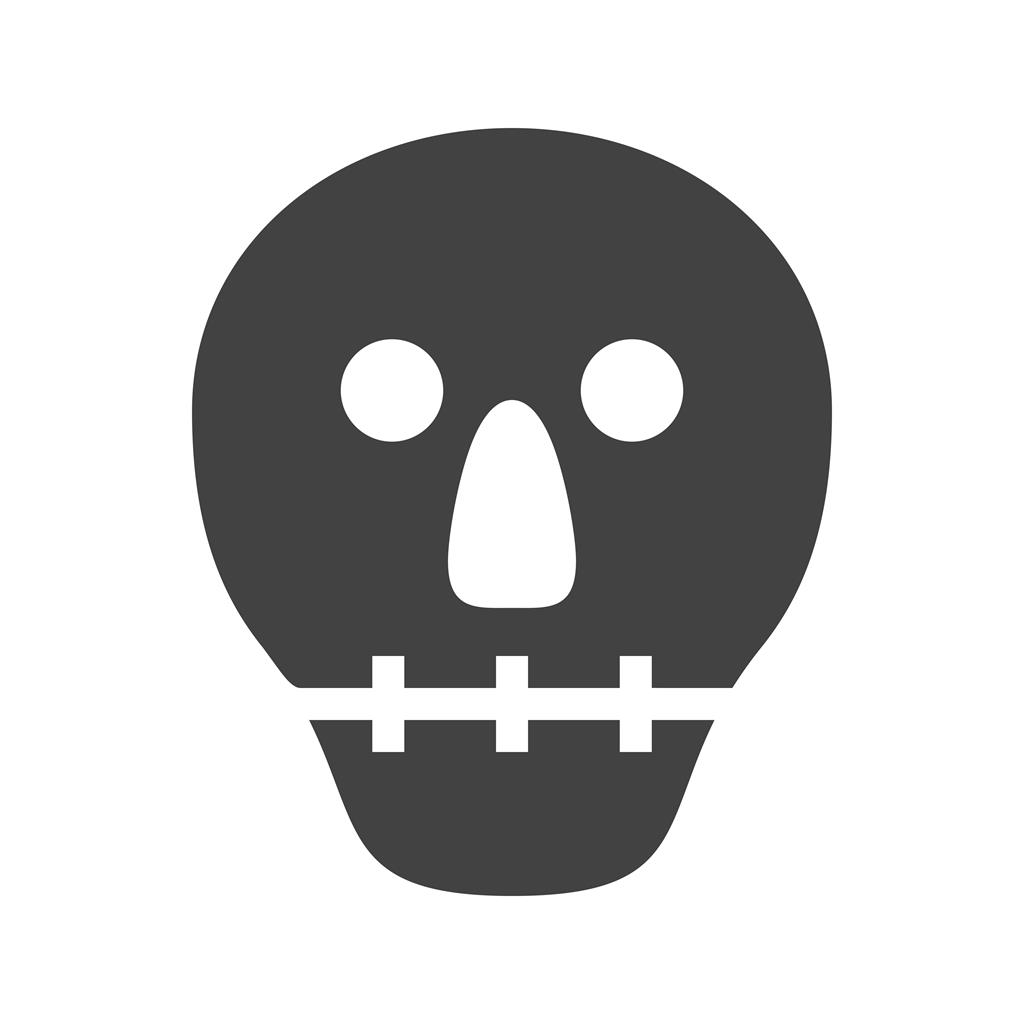 Skull Glyph Icon - IconBunny