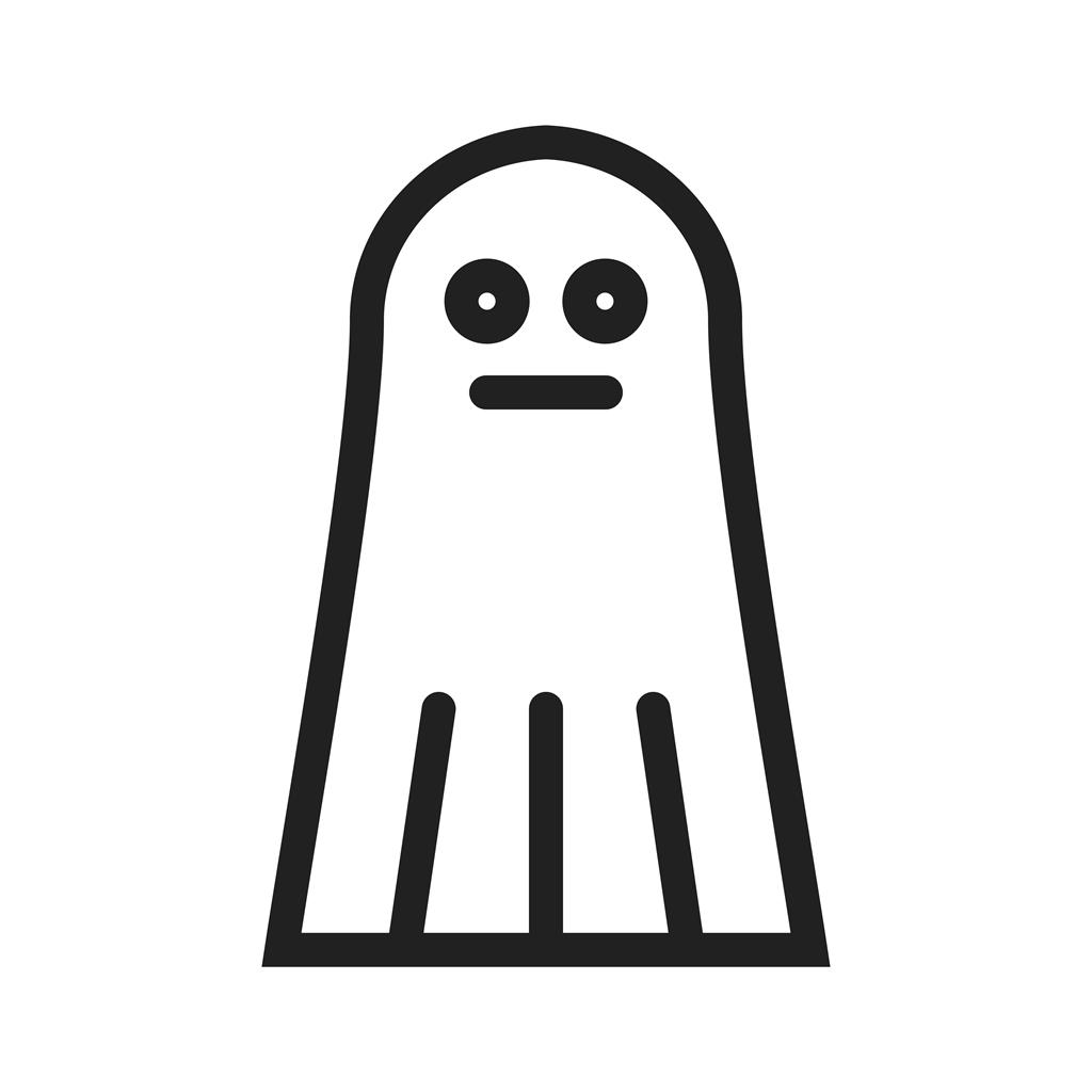 Ghost Line Icon - IconBunny