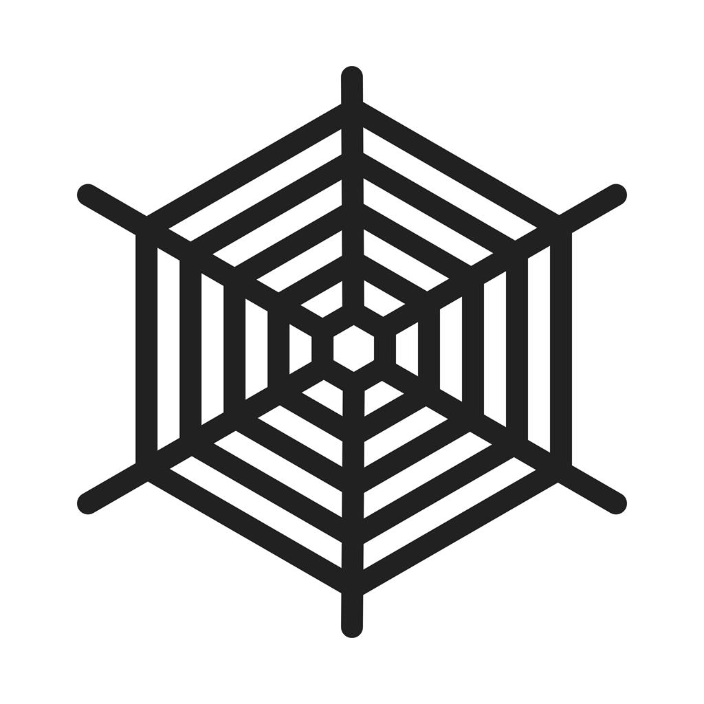 Spiderweb Line Icon - IconBunny