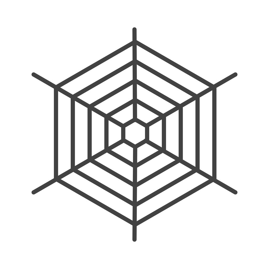 Spiderweb Glyph Icon - IconBunny