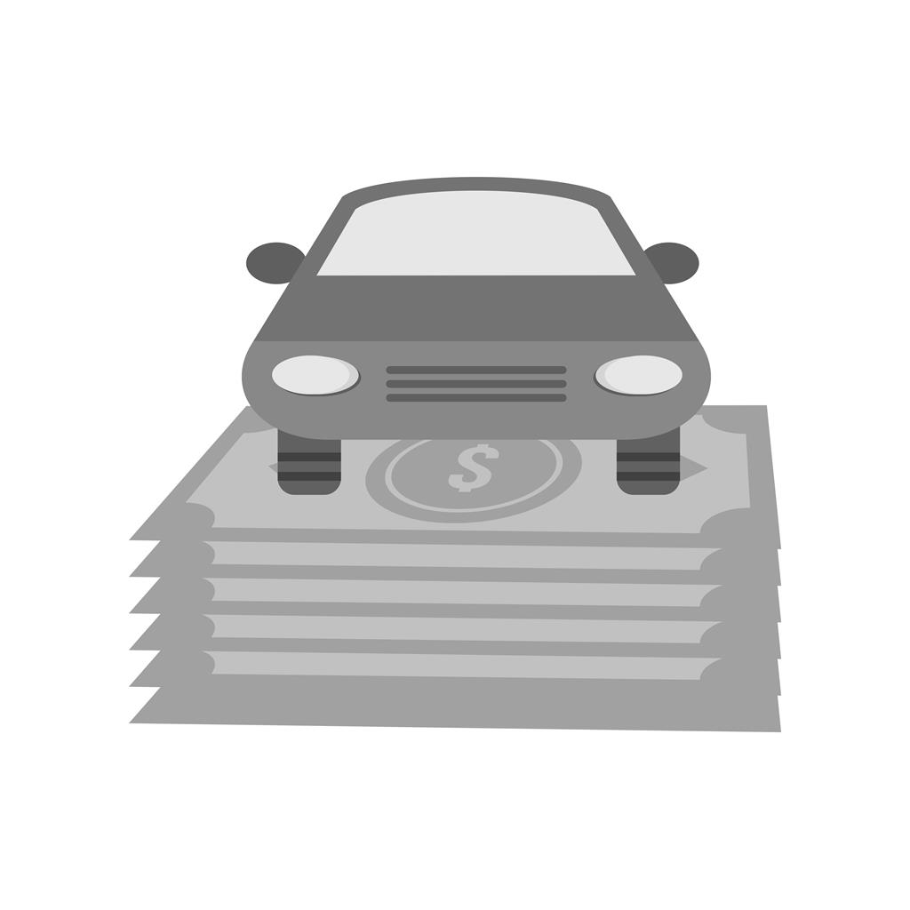 Auto Financing Greyscale Icon - IconBunny