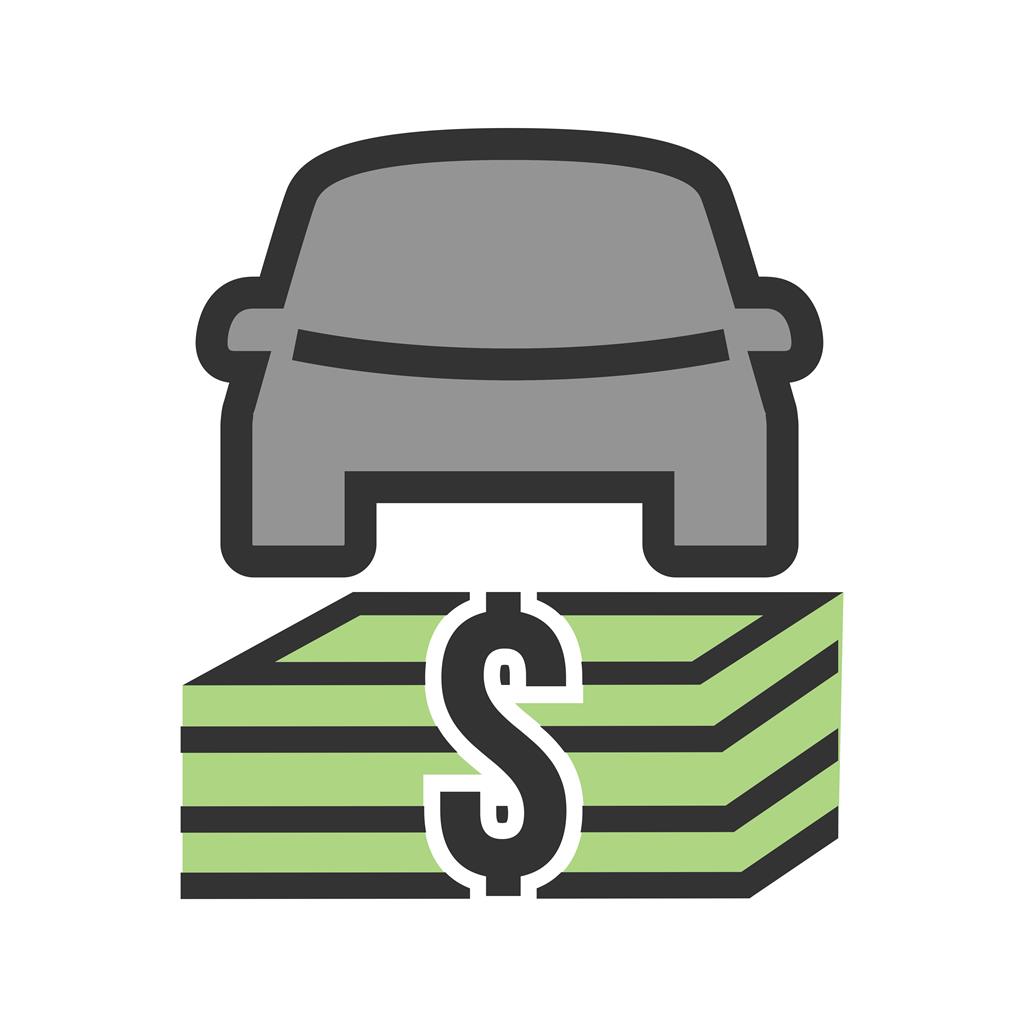 Auto Financing Line Filled Icon - IconBunny