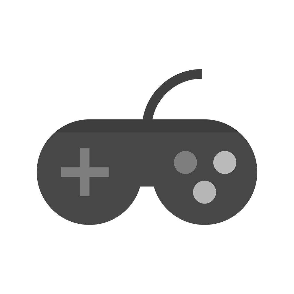 Joystick Greyscale Icon - IconBunny