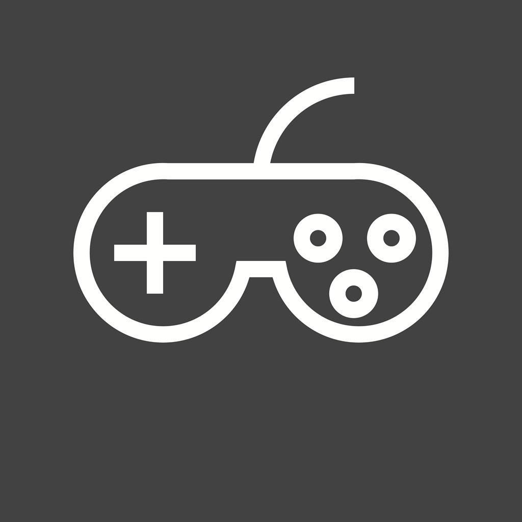 Joystick Line Inverted Icon - IconBunny