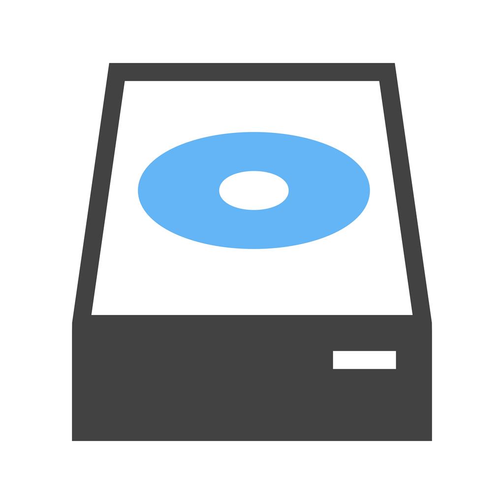 DVD ROM Blue Black Icon - IconBunny