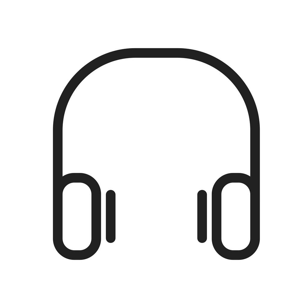 Headphones Line Icon - IconBunny