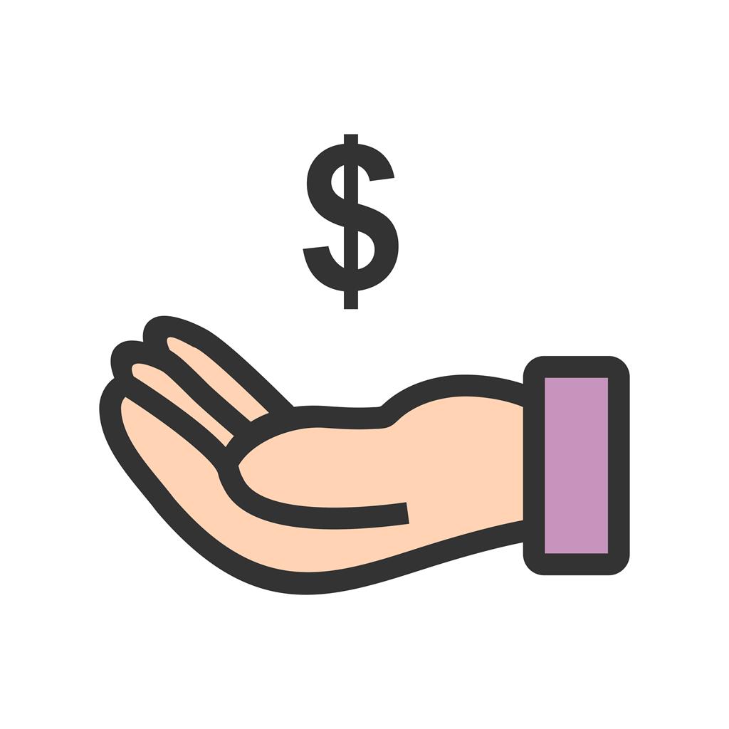 Business Loan Line Filled Icon - IconBunny