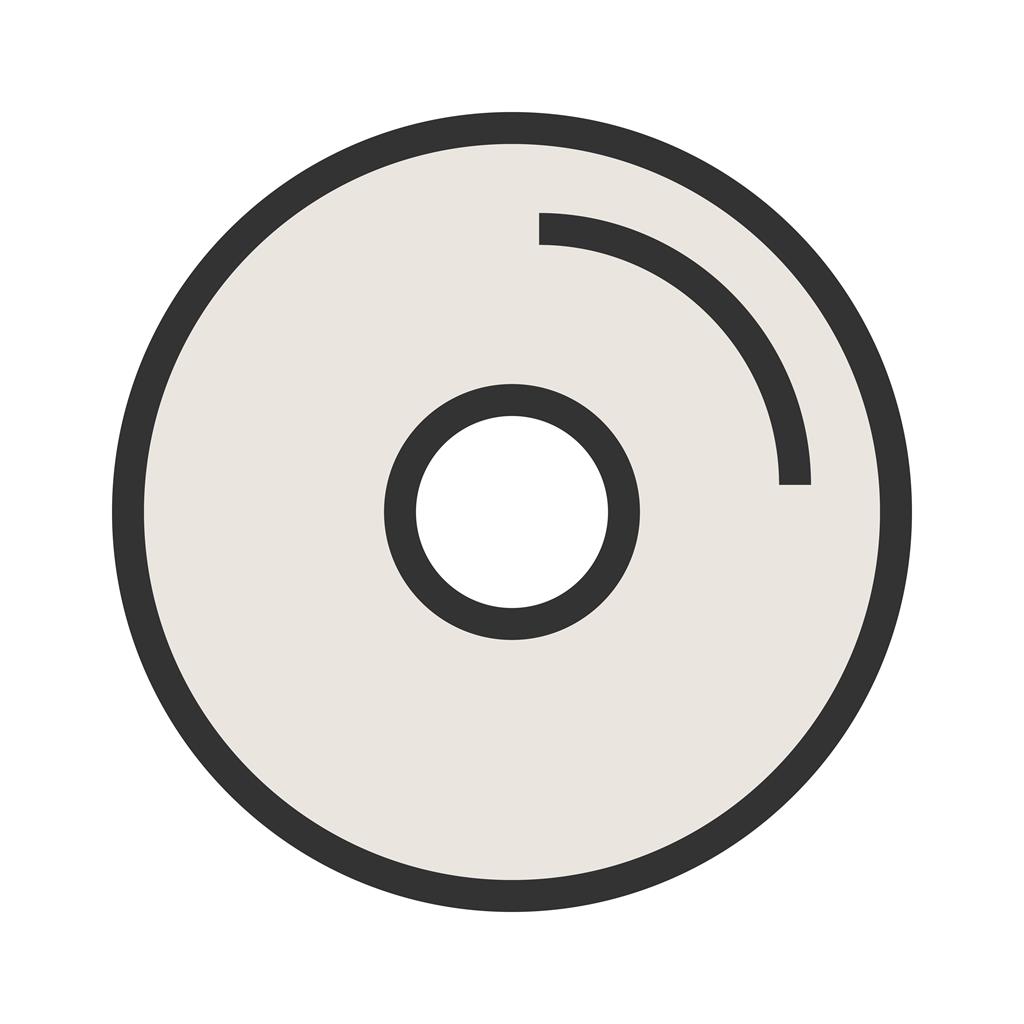 CD Line Filled Icon - IconBunny