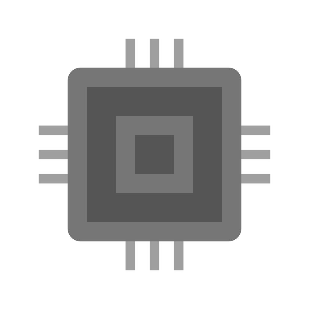 Chip Greyscale Icon - IconBunny