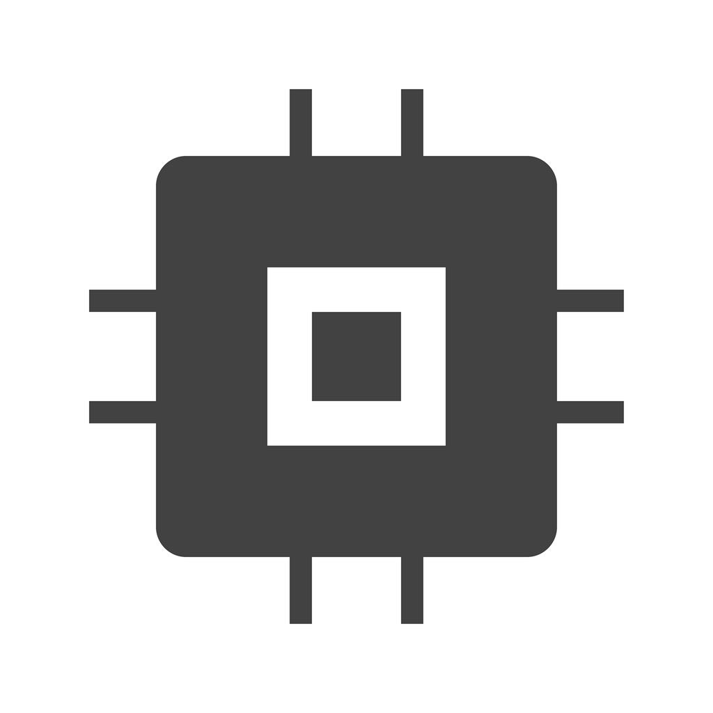 Chip Glyph Icon - IconBunny