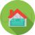 Home loan Flat Shadowed Icon - IconBunny