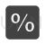Percentage Glyph Icon - IconBunny