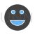 Happy customer Blue Black Icon - IconBunny
