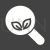 Organic Search Glyph Inverted Icon - IconBunny