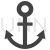 Anchor Glyph Icon - IconBunny