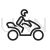 Biker Line Icon - IconBunny