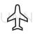 Aero plane Passenger Line Icon - IconBunny