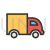 Truck Line Filled Icon - IconBunny