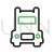 Truck II Line Green Black Icon - IconBunny