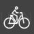Cycling Line Inverted Icon - IconBunny