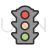 Traffic Signal Line Filled Icon - IconBunny