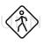 Pedestrian Sign Line Icon - IconBunny
