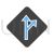Deviation Sign Blue Black Icon - IconBunny