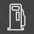 Gas Station Service Line Inverted Icon - IconBunny