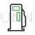 Gas Station Service Line Green Black Icon - IconBunny