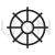 Ship's Wheel Line Icon - IconBunny
