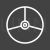Car Steering Line Inverted Icon - IconBunny