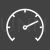 Speedometer Line Inverted Icon - IconBunny