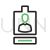 Identity Card Line Green Black Icon - IconBunny