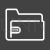 Business Folder Line Inverted Icon - IconBunny