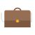 Briefcase Flat Multicolor Icon - IconBunny
