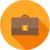 Currency Briefcase Flat Shadowed Icon - IconBunny
