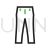 Pants Line Green Black Icon - IconBunny