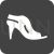 Stylish Sandals Flat Round Corner Icon - IconBunny