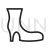 Boots with Heels Line Icon - IconBunny