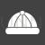 Hat IV Glyph Inverted Icon - IconBunny
