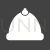 Christmas Cap Glyph Inverted Icon - IconBunny