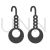 Earrings Glyph Icon - IconBunny