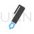 Pen Blue Black Icon - IconBunny