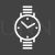 Wrist Watch Line Inverted Icon - IconBunny