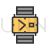 Sports Watch Line Filled Icon - IconBunny