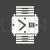 Sports Watch Glyph Inverted Icon - IconBunny