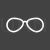 Sunglasses Line Inverted Icon - IconBunny