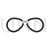 Sunglasses Line Green Black Icon - IconBunny