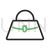 Bag Line Green Black Icon - IconBunny