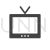 Television Glyph Icon - IconBunny